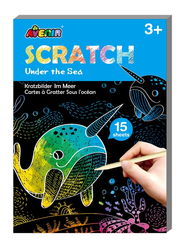 Avenir Mini Livre à Gratter Sous la Mer