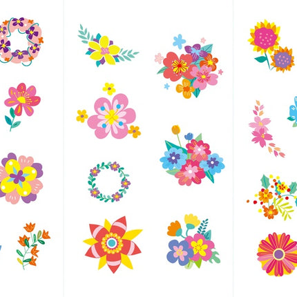 Autocollants et tatouages pour ongles Avenir Fleurs