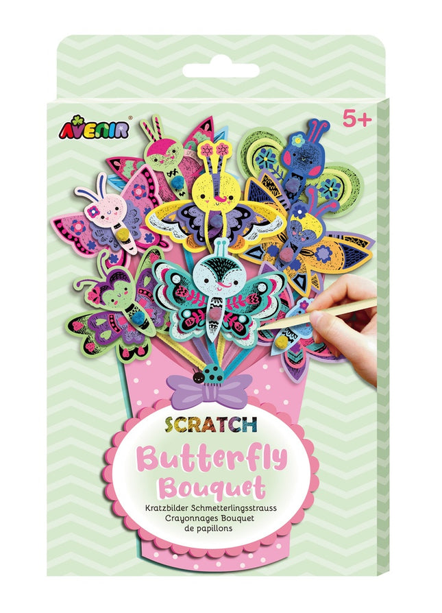Bouquet de papillons à gratter Avenir