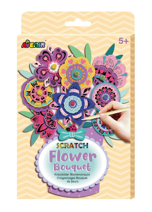 Bouquet de fleurs à gratter Avenir