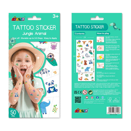 Avenir Tattoo Sticker Dschungeltier