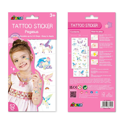 Avenir Tattoo-Aufkleber Pegasus