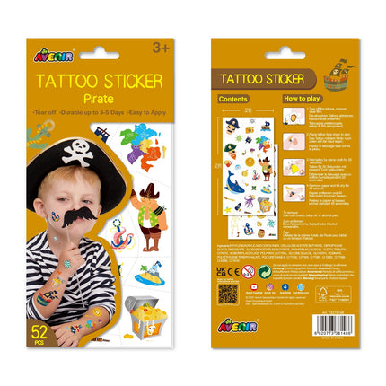 Autocollant de tatouage Avenir Pirate