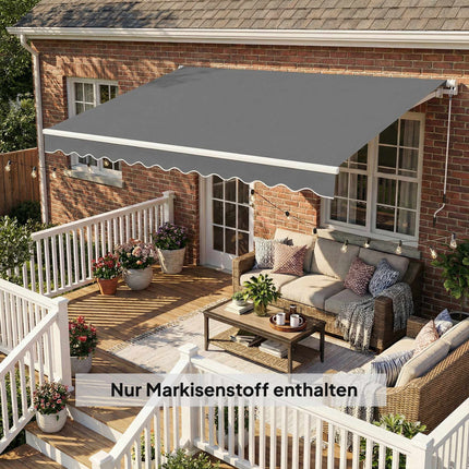 Markisenstoff Ersatz, 3.37x2.5m, UPF 50+, Wasserdicht