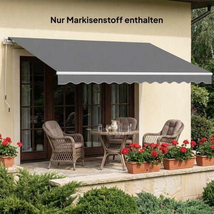 Markisenstoff Ersatz, 3.37x2.5m, UPF 50+, Wasserdicht