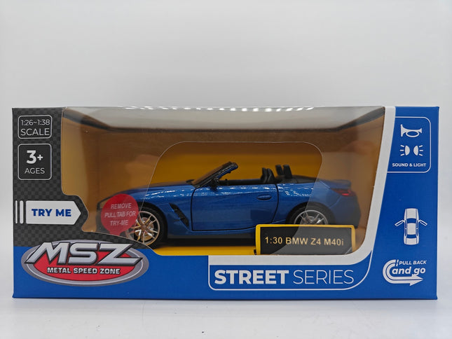 Modèle réduit de BMW Z4 M40i en métal moulé sous pression, voiture de collection à l'échelle 1:30