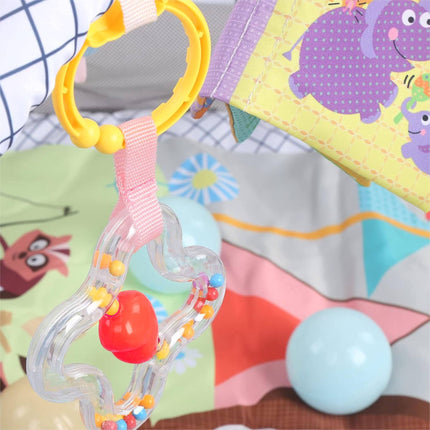 Tapis d'éveil pour bébé - Motif animaux, jouets pliables