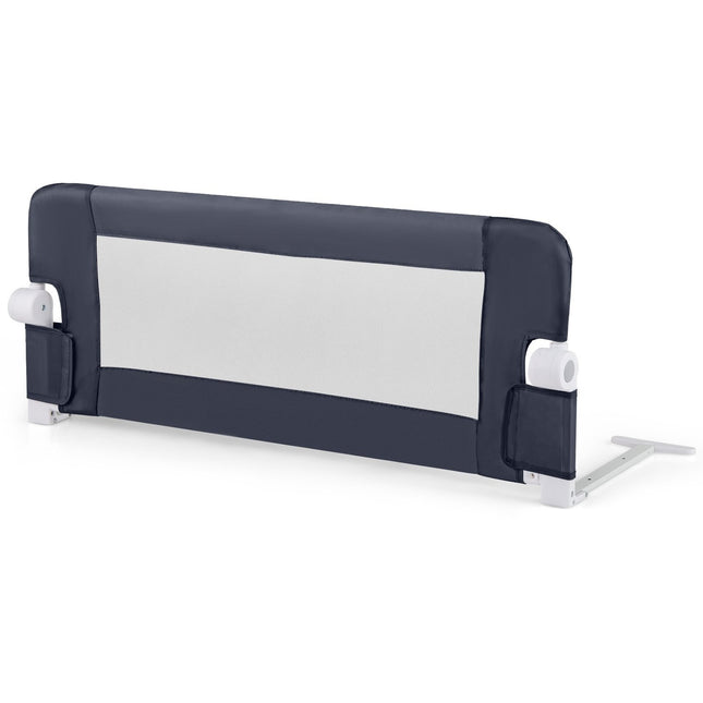 Barrière de lit bébé avec mousse, 105 x 40 x 42 cm, gris foncé