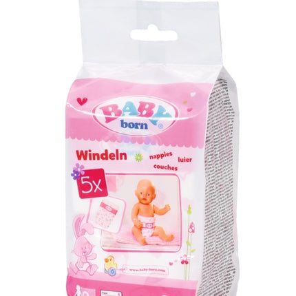 Baby Born Windeln Geschrumpft, 5 Stck