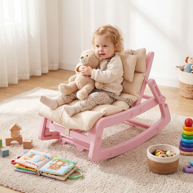 Babywippe 2-in-1, 4-fach verstellbar, Rosa
