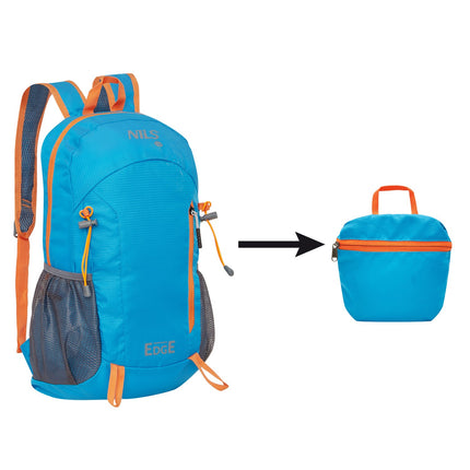Sac à dos 22 L, bord bleu, matériau durable