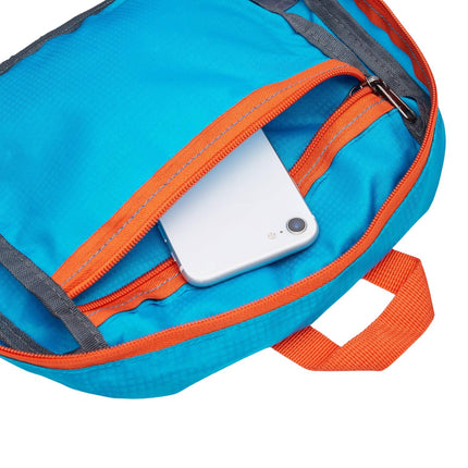 Sac à dos 22 L, bord bleu, matériau durable