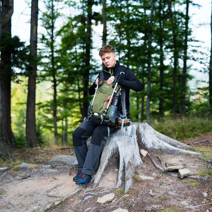 Sac à dos, vert touristique, capacité 40 L
