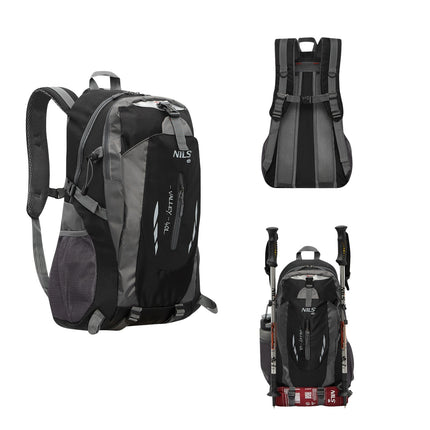 Sac à dos pour touristes, noir, capacité 40 L