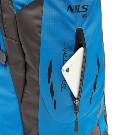 Sac à dos pour touristes, bleu, capacité 40 L