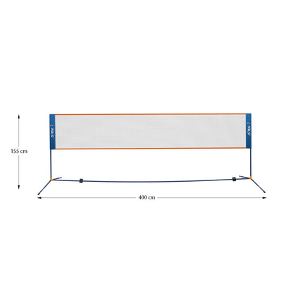 Filet de badminton 400 cm - Couverture intégrale