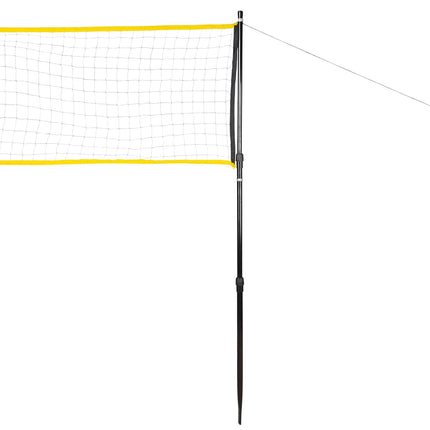 Filet de badminton avec poteaux télescopiques, 600 x 60 cm, couverture intégrale