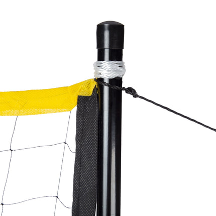 Filet de badminton avec poteaux télescopiques, 600 x 60 cm, couverture intégrale