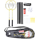 Badminton Racket Set, 2 Rackets, 3 Shuttlecocks, Net