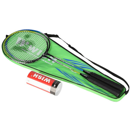 Badmintonschläger-Set mit 3 Federbällen