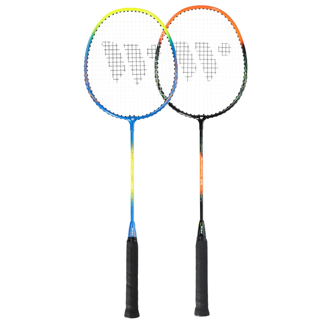 Badmintonschläger-Set mit 3 Federbällen