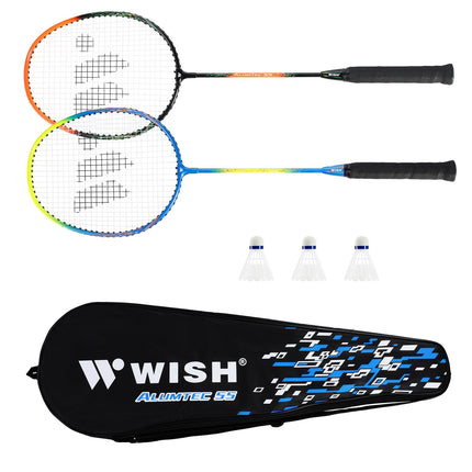 Ensemble de raquettes de badminton avec 3 volants