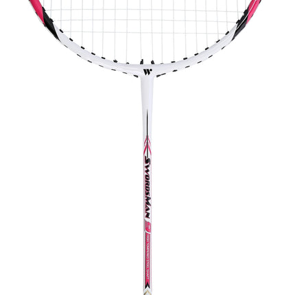Badmintonschläger, Stahl, rot, leicht