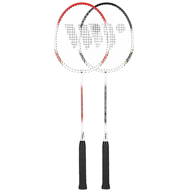 Ensemble de badminton - 2 raquettes, volants inclus
