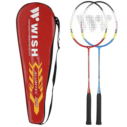 Ensemble de badminton - 2 raquettes, volants inclus