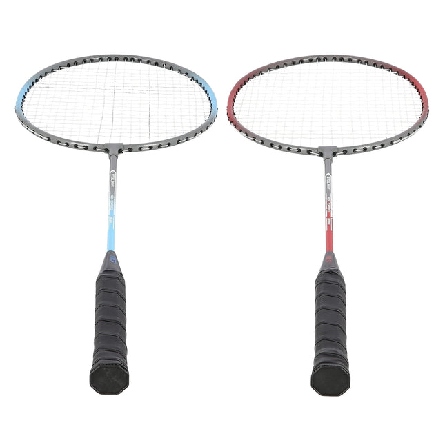 Badminton-Set, 2 Stahlschläger + Federbälle