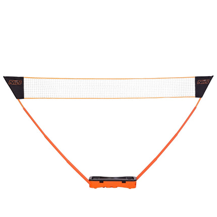 Badminton-Set mit 2 Schlägern, 2 Federbällen, Netz & Tasche