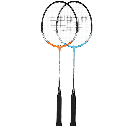 Badminton-Set mit Federbällen und Schlägern