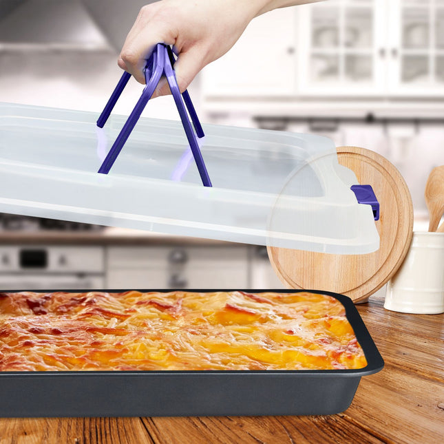 Plaque de cuisson avec couvercle - Antiadhésive, multifonction