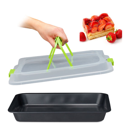Plaque de cuisson avec couvercle, 3 en 1