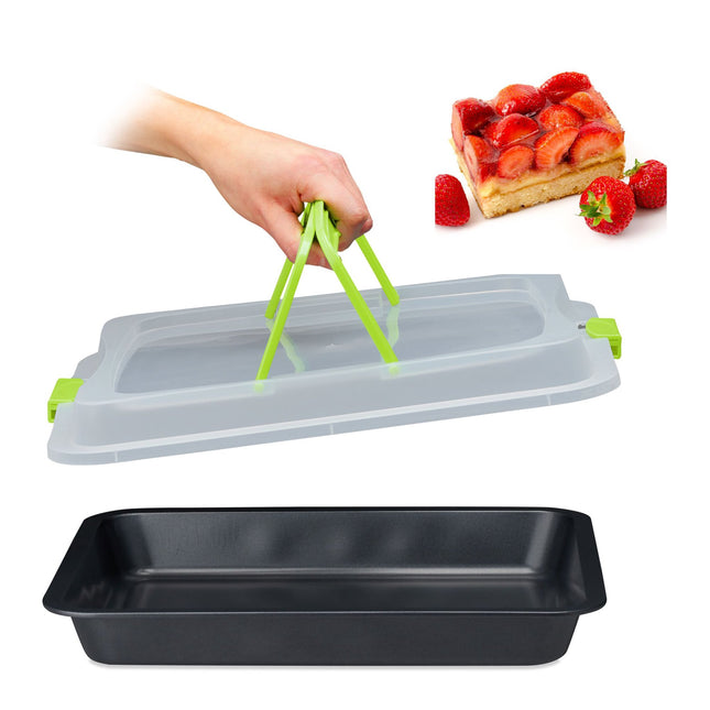 Plaque de cuisson avec couvercle, 3 en 1
