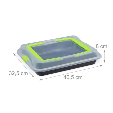 Plaque de cuisson avec couvercle, 3 en 1