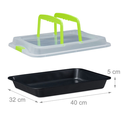 Plaque de cuisson avec couvercle, 3 en 1