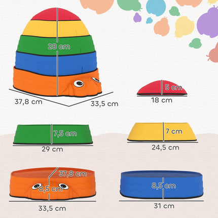 Balanciersteine für Kinder, 5er-Set, rutschfest, ab 2-8 Jahren