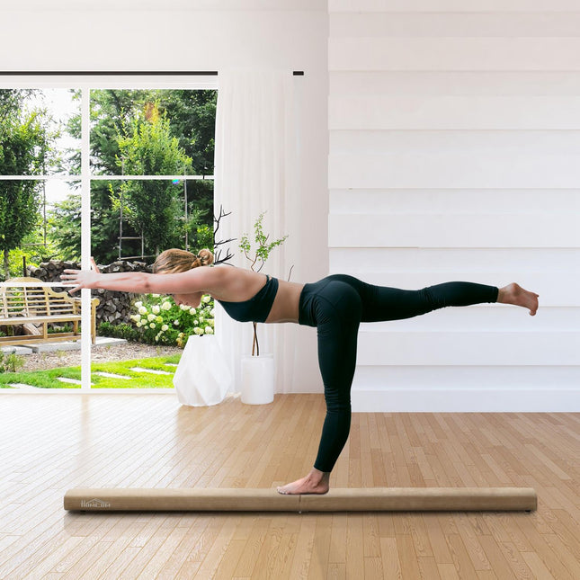 Klappbarer 210 cm langer Gymnastik-Schwebebalken – für den Innen- und Außenbereich