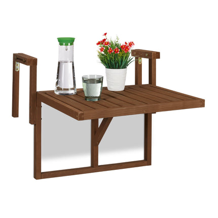 Table de balcon suspendue en bois