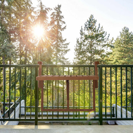 Table de balcon suspendue en bois