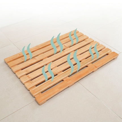 Bambus-Badematte – Rutschfest, Dusche Bad Sauna