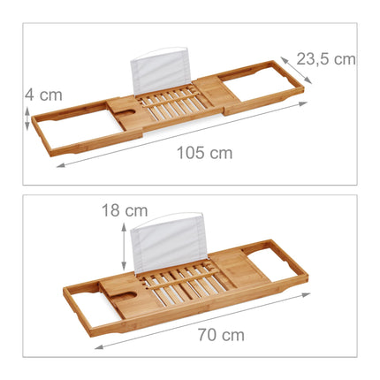 Plateau de bain en bambou