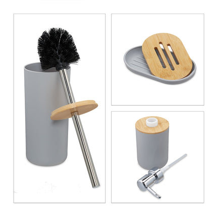 Bambus-Badaccessoires 6er-Set