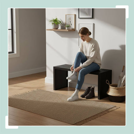 Banc en bambou pour couloir, salle de bain, cuisine
