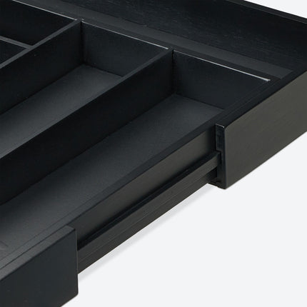 Besteckkasten aus Bambus, ausziehbar, 5–7 Fächer