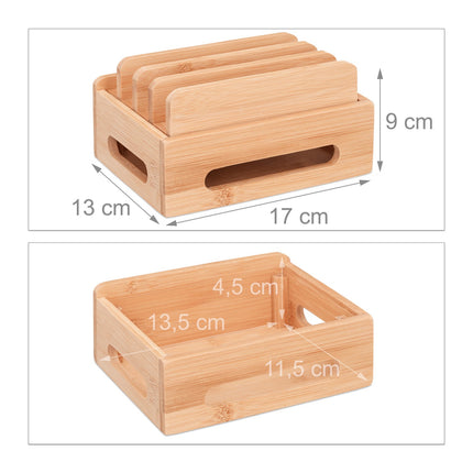 Bamboo Docking Station for 6 Devices