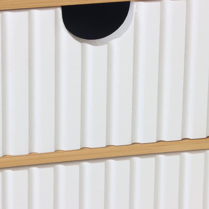 Organiseur de tiroir en bambou, 3 tiroirs, multi-usage