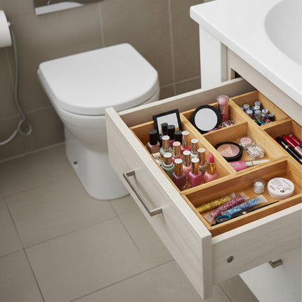 Ensemble de rangements de tiroir en bambou, 5 pièces - Cuisine et bureau