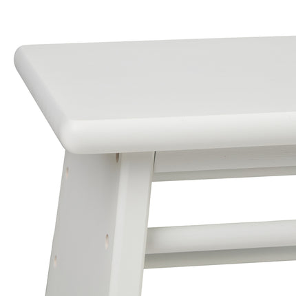 Repose-pieds en bambou - Blanc, durable, polyvalent
